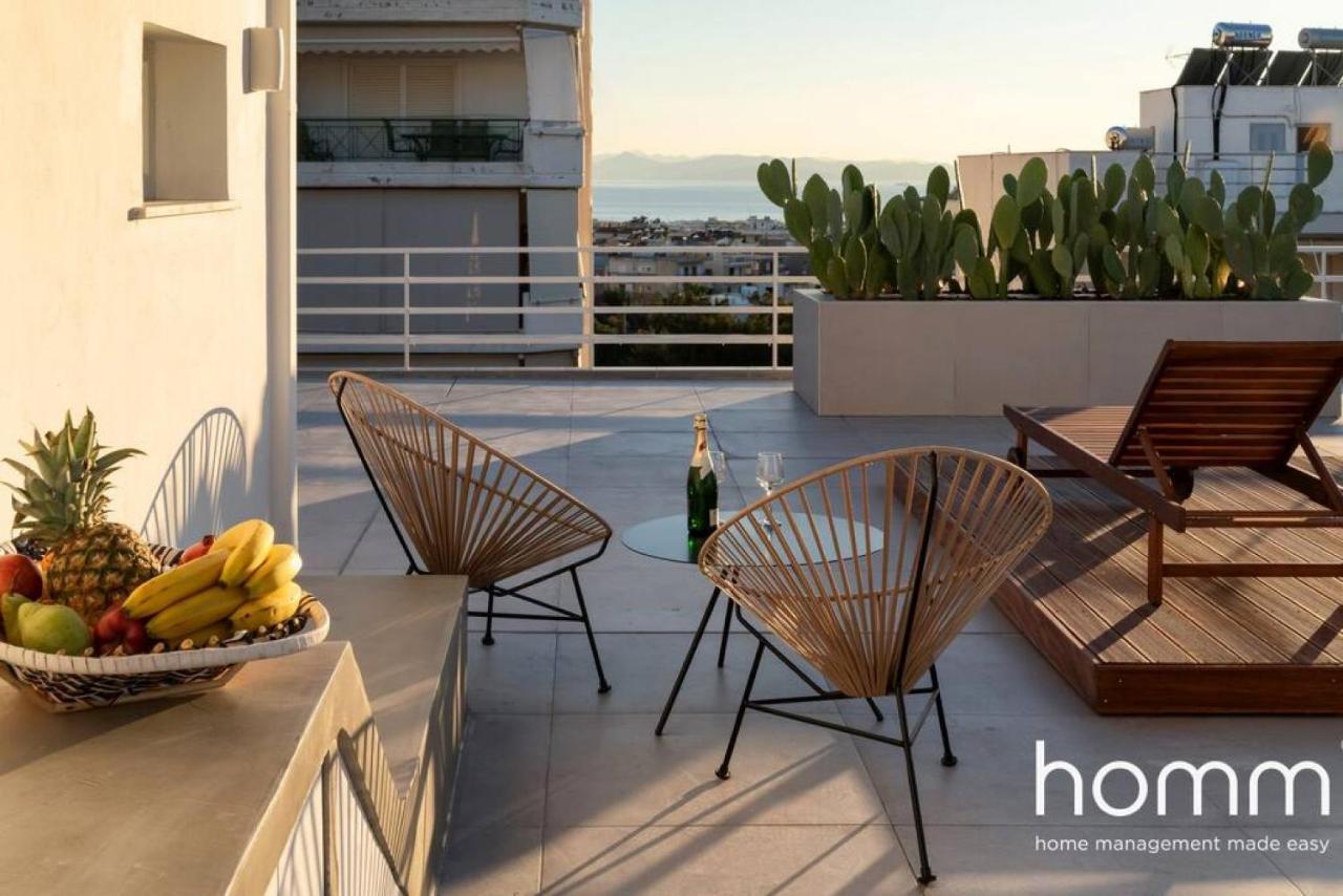 Brand New Homm Penthouse In Ano Glyfada, Dilou Apartment เอเธนส์ ภายนอก รูปภาพ