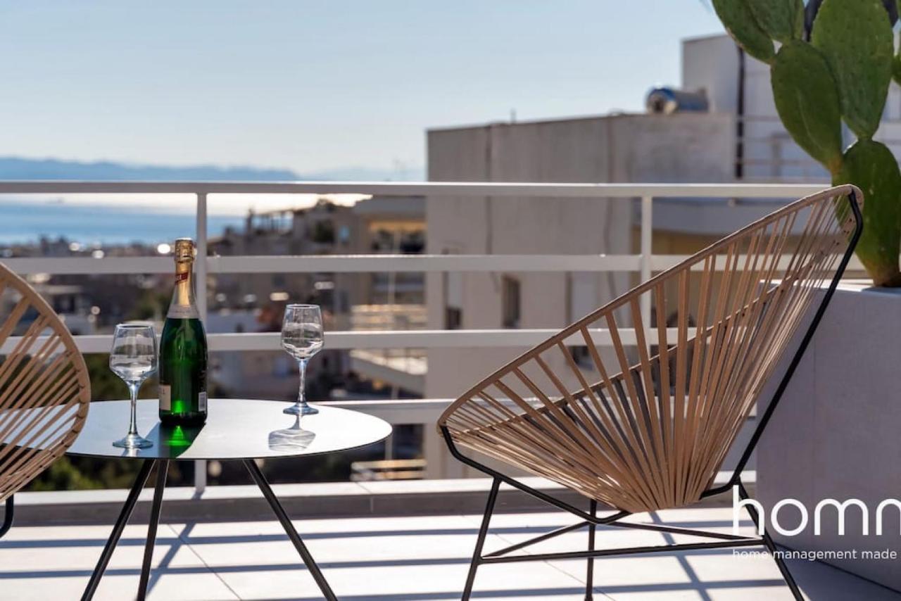 Brand New Homm Penthouse In Ano Glyfada, Dilou Apartment เอเธนส์ ภายนอก รูปภาพ