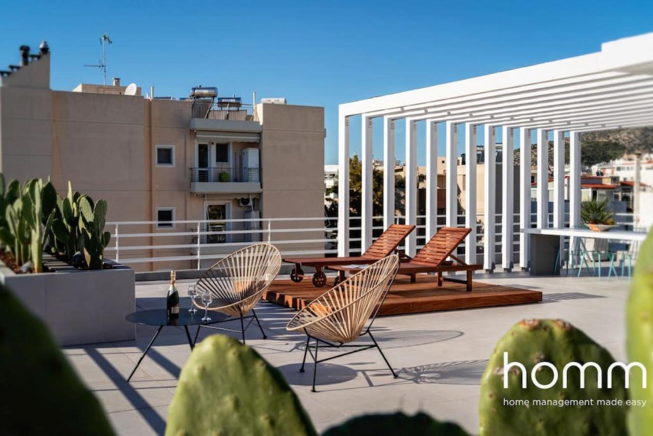 Brand New Homm Penthouse In Ano Glyfada, Dilou Apartment เอเธนส์ ภายนอก รูปภาพ